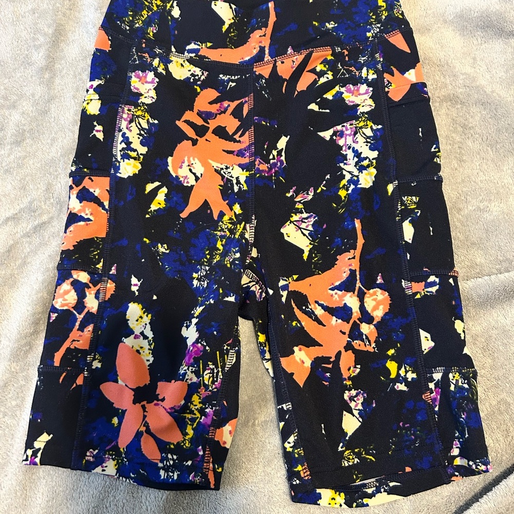 Colorful Floral Print Shorts